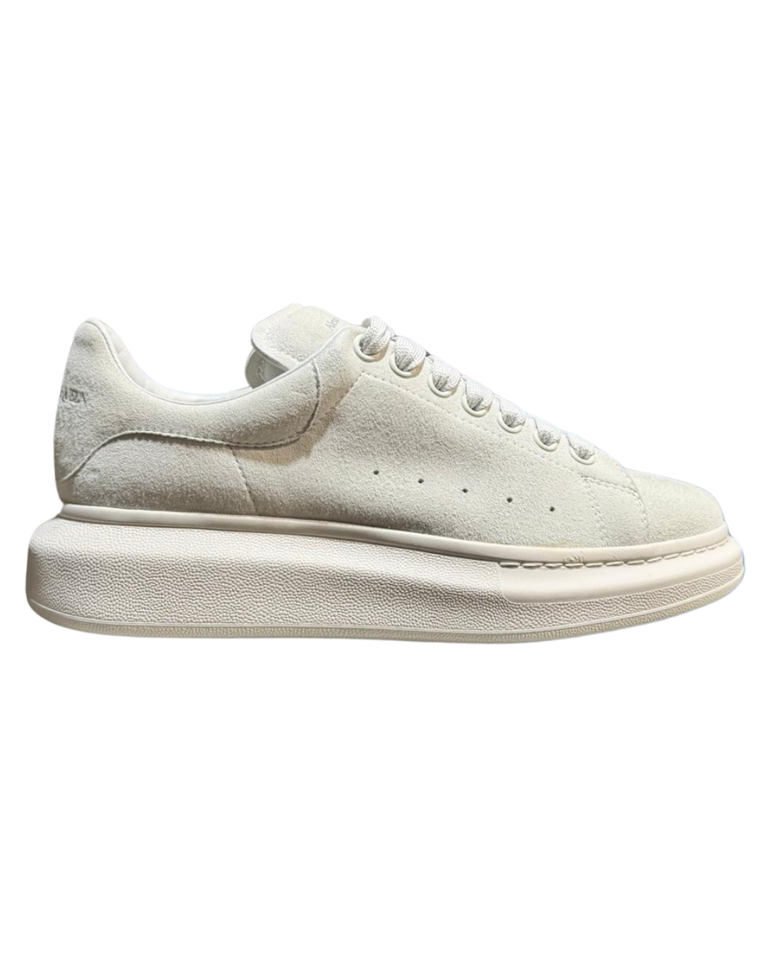 A. McQueen Ivory Trainers - Ivory Suede